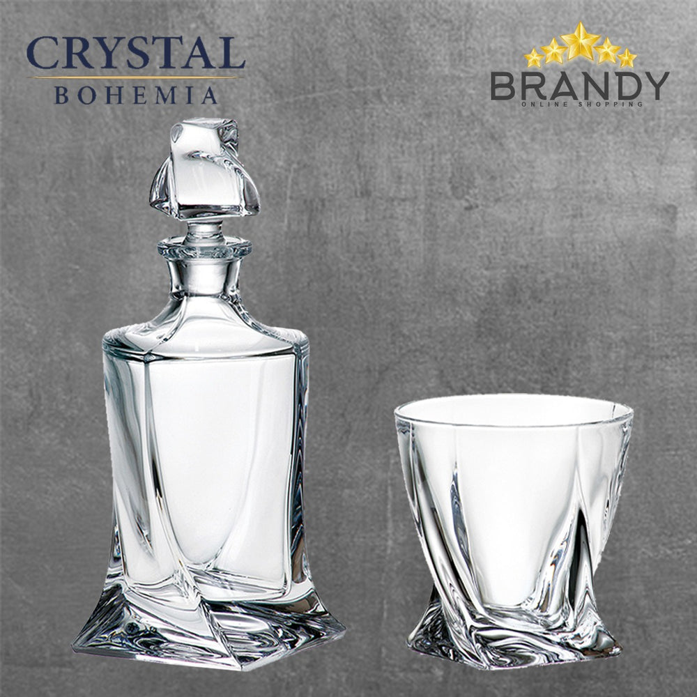 Quadro Whiskey Set 7pcs - Crystal Glassware
