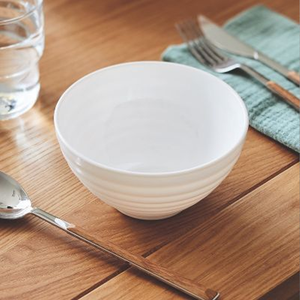 Harena White Bowls 13cm Set 6pcs Opal Glass