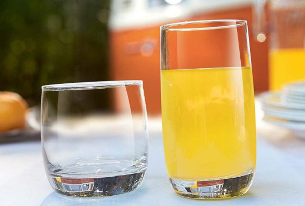 Vigne Long Cups Set 6pcs, 33cl Glass Drinkware