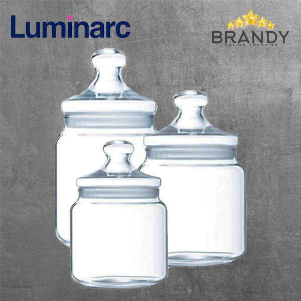 Pot Club Set 6 Jars Glass Food Containers Airtight Kitchen Storage