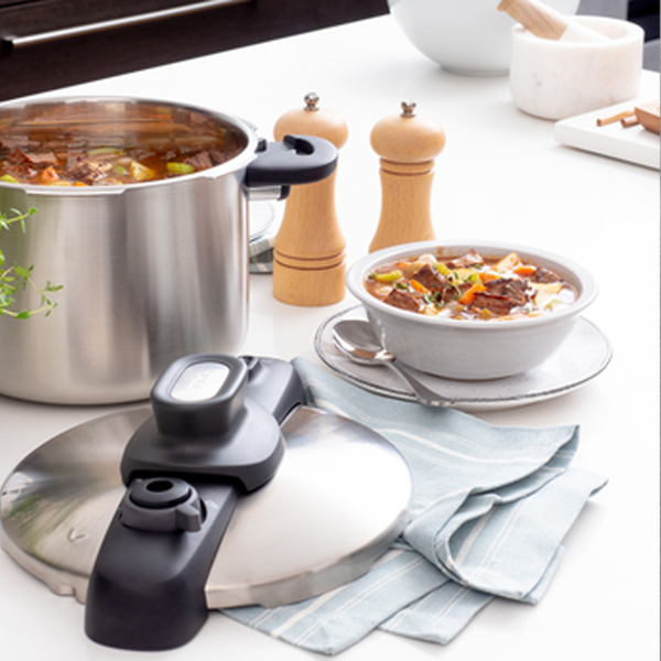 Secure Compact Pressure Cooker 8L