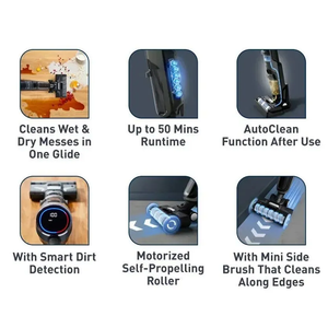 X-Clean 4 Wet Dry 2 in 1 Cordless Vacuum Cleaner GF5035 Lightweight Powerful