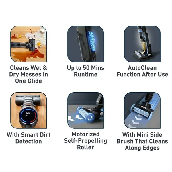 X-Clean 4 Wet Dry 2 in 1 Cordless Vacuum Cleaner GF5035 Lightweight Powerful