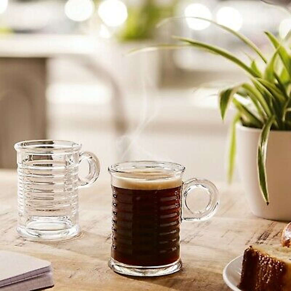 Conserve Moi Set 6 Coffee Cups, Glass, 9cl