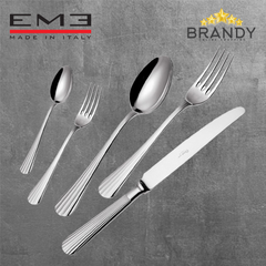 EME Eden 30-Piece Cutlery Set 18/10 Polished Stainless Made in Italy-1