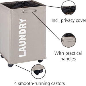 Quadro Beige Laundry Basket