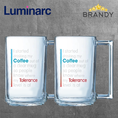 Moodometer Set 2 Mugs 32cl Glass