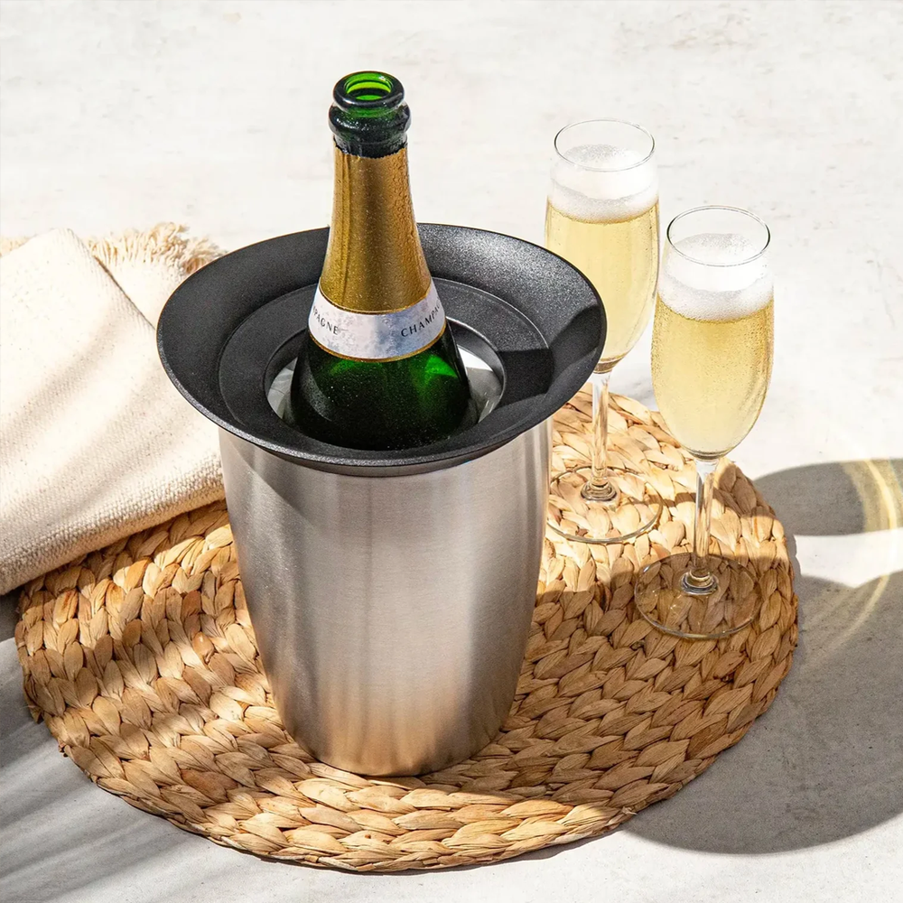 Iceless Champagne Bucket Silver