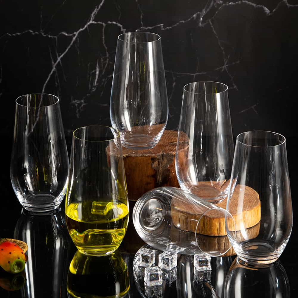 Grus Long Cups Set 6pcs, Crystal Glass, 400ml