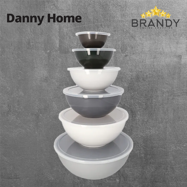 Danny Home Bowls Set 6pcs with Covers DH3281-1