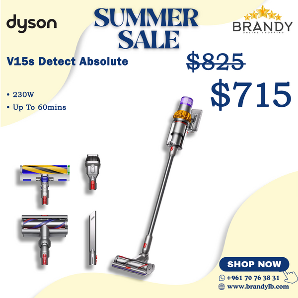 Cordless Stick Vacuum V15 Detect Absolute with LCD Screen