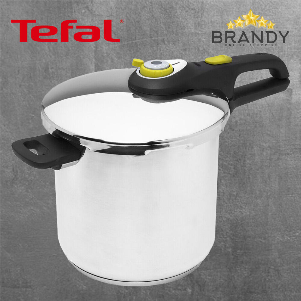 Secure Trendy Pressure Cooker 8L, Stainless Steel