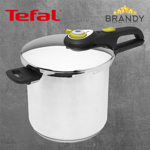 Secure Trendy Pressure Cooker 8L, Stainless Steel