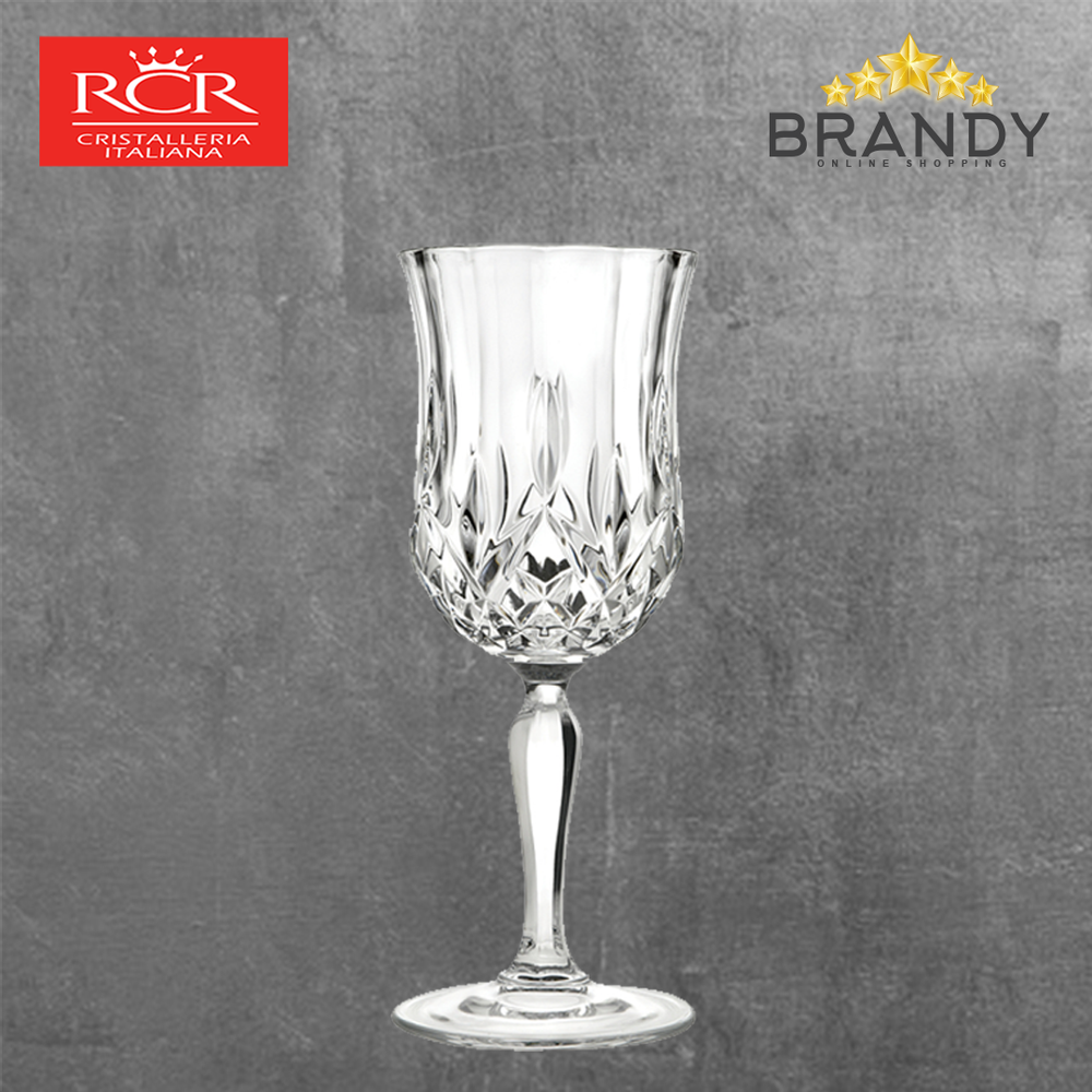 Opera Wine Glasses Set 6pcs, Crystal Glass, Made in Italy