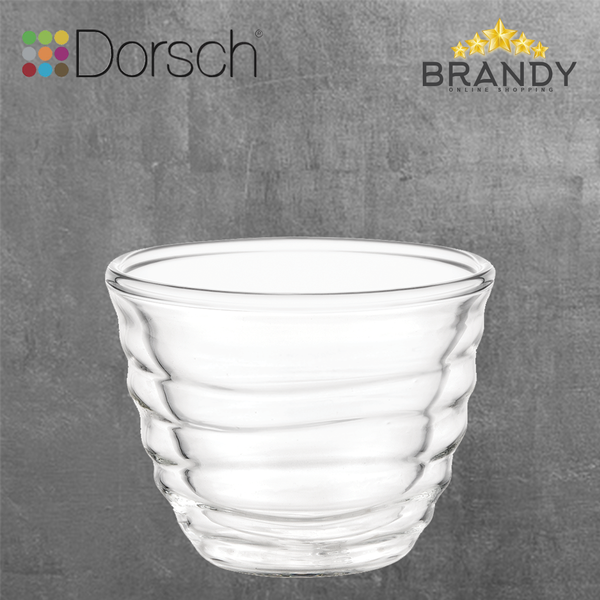 Wavy Double Glass Coffee Cups Set 4pcs