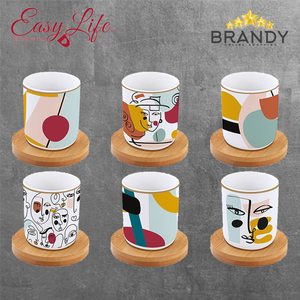 Modernism Espresso Cups Set 6pcs