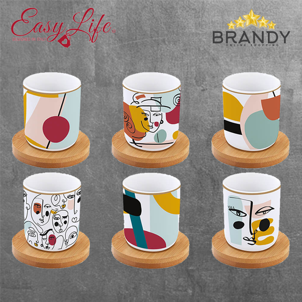 Modernism Espresso Cups Set 6pcs