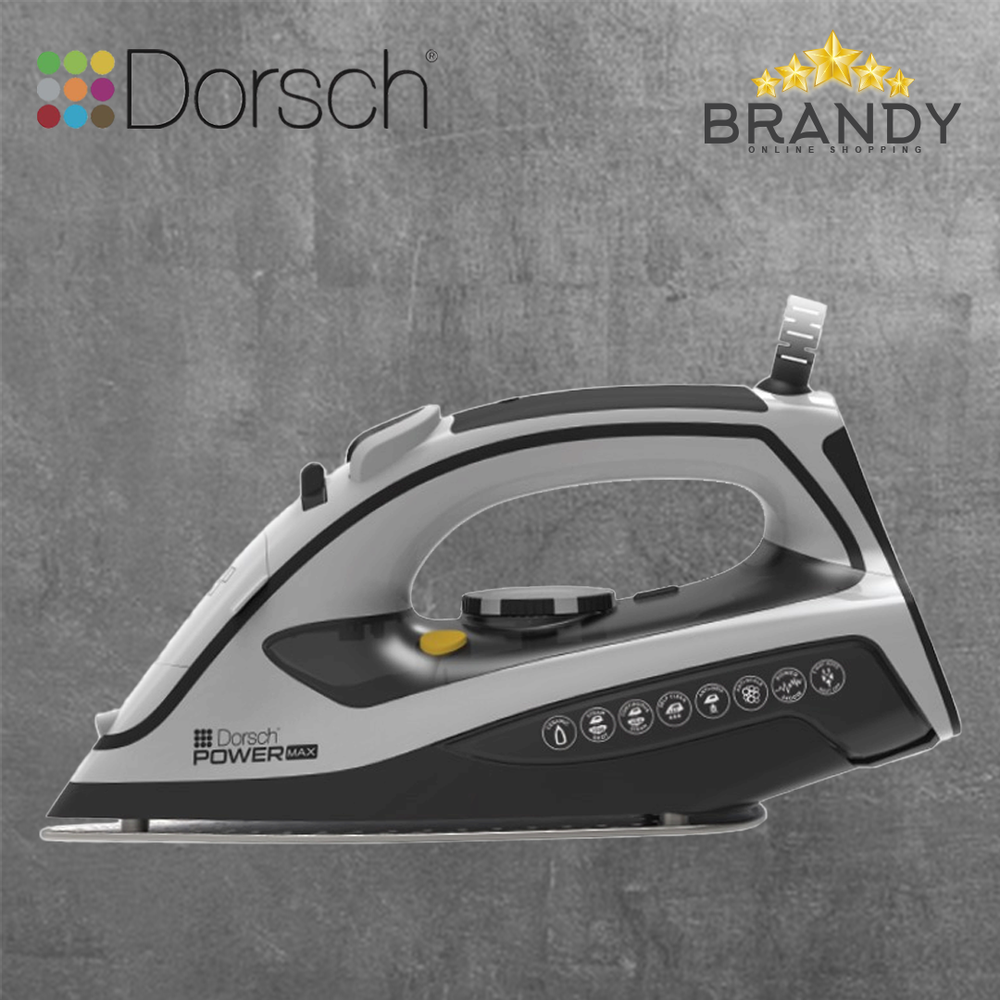 Dorsch PowerMax IR-500 Steam Iron 2200-2600W Adjustable Steam Black Grey
