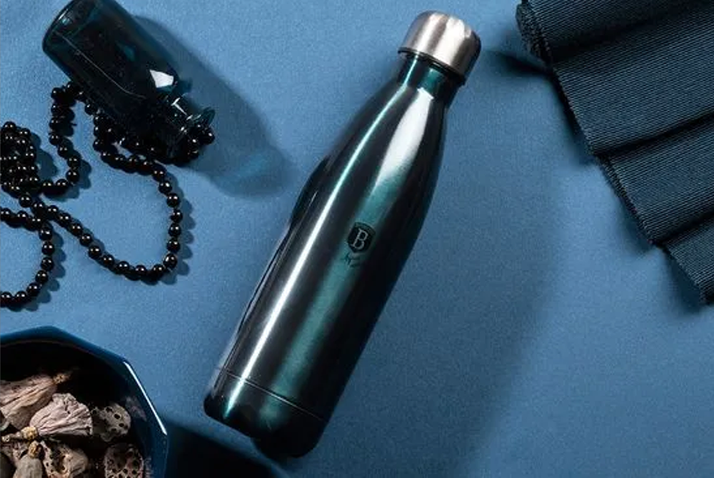 Vacuum Bottle Aquamarine 500ml Stainless Steel Leakproof Insulated Jug