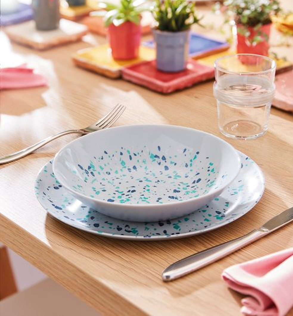 Venizia Grey Dinner Set 18pcs