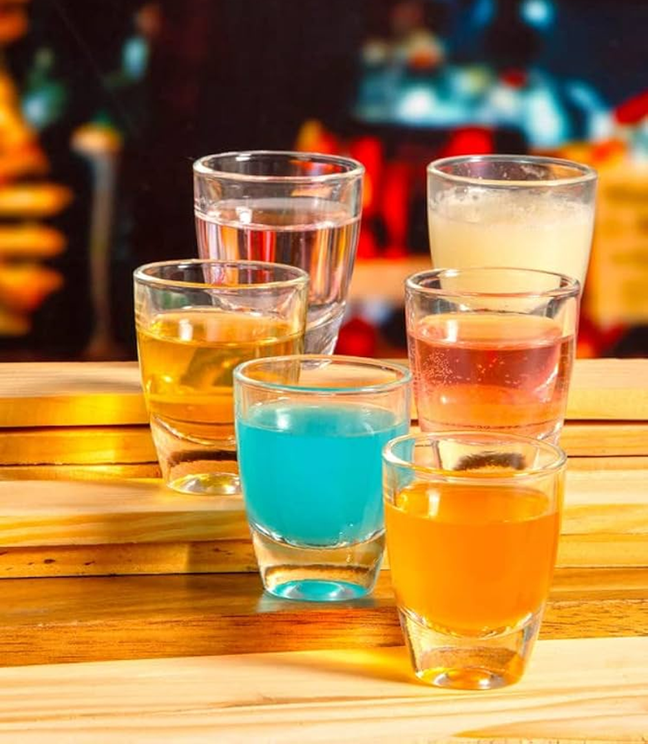 Shot Cups Set 6pcs Glass 30ml Elegant Crystal Drinkware
