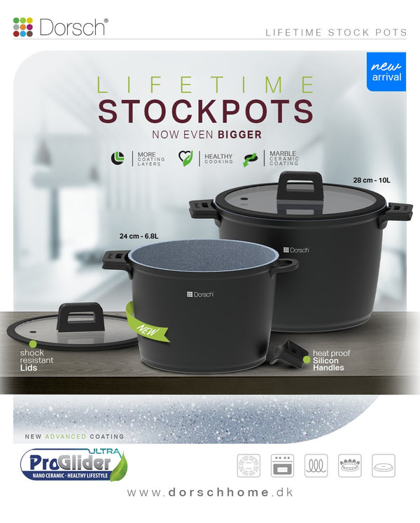 Lifetime Stock Pot with Proglider Non-stick Coating