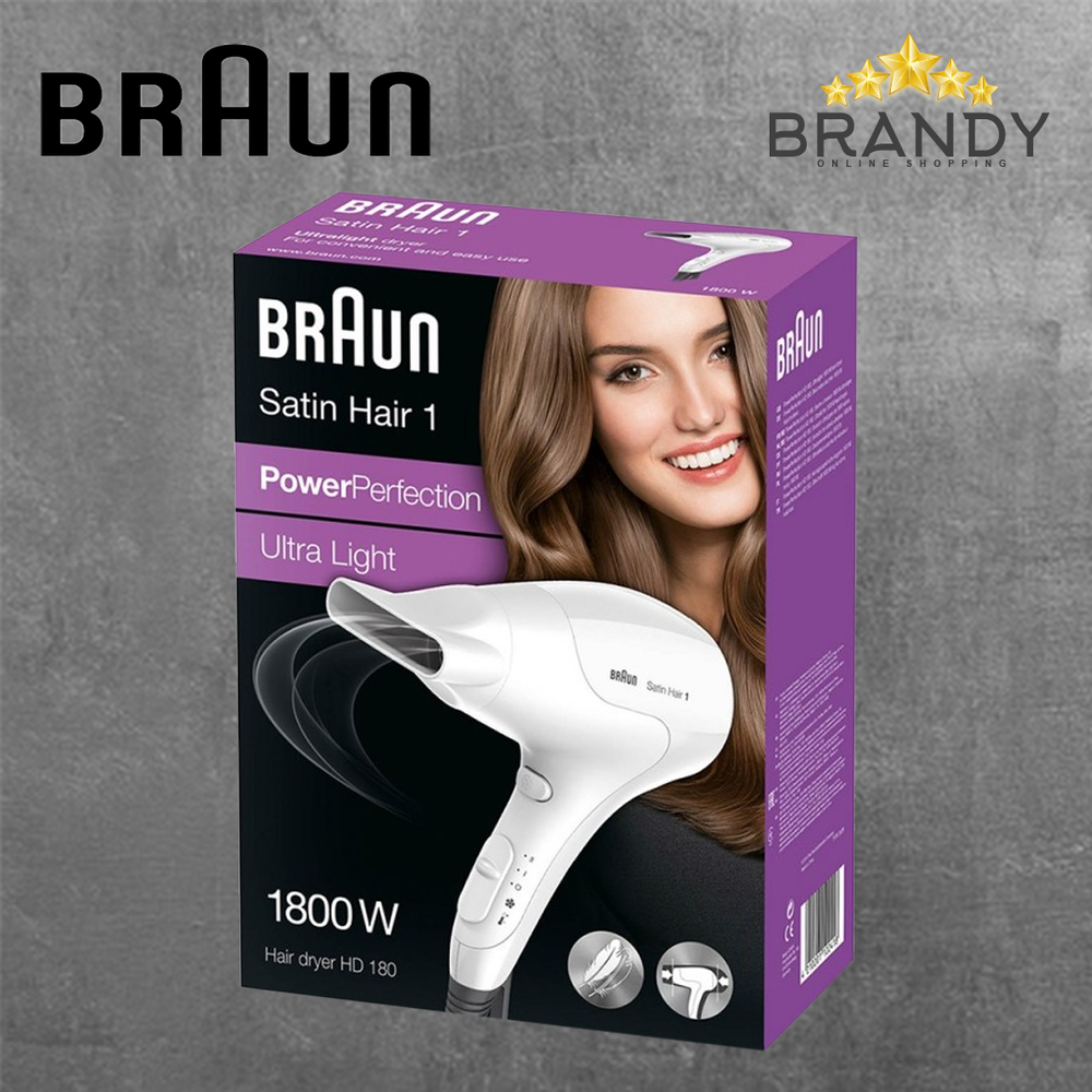 Hair Dryer HD180 1800W with Infrared Heating & Cold Shot