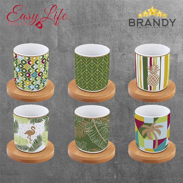 Tropical Espresso Cups Set 6pcs