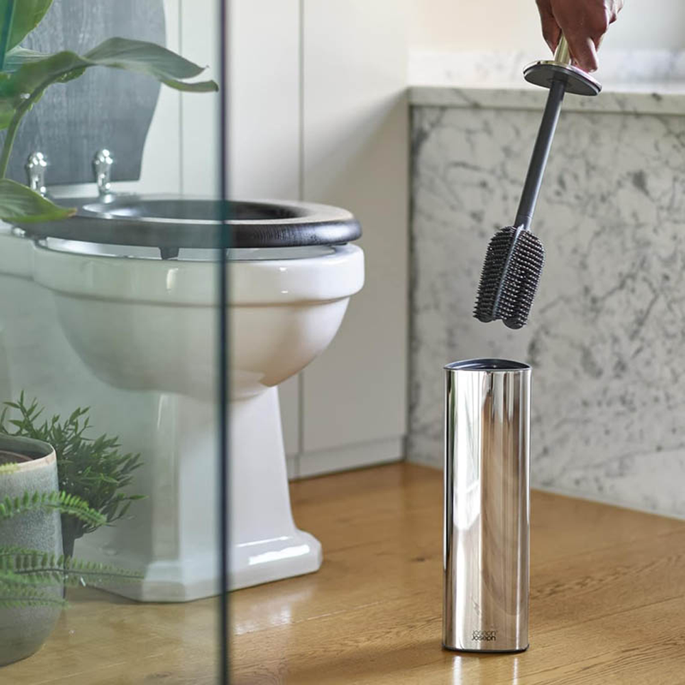 Flex 360 Luxe Toilet Brush with Stainless-steel Finish
