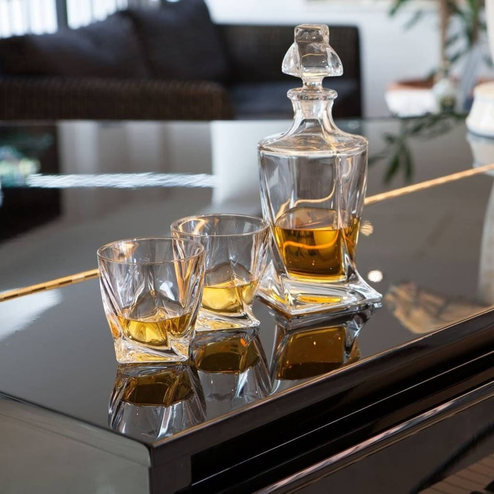 Quadro Whiskey Set 7pcs - Crystal Glassware