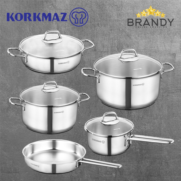 Perla Cookware Set 5pcs Stainless Steel