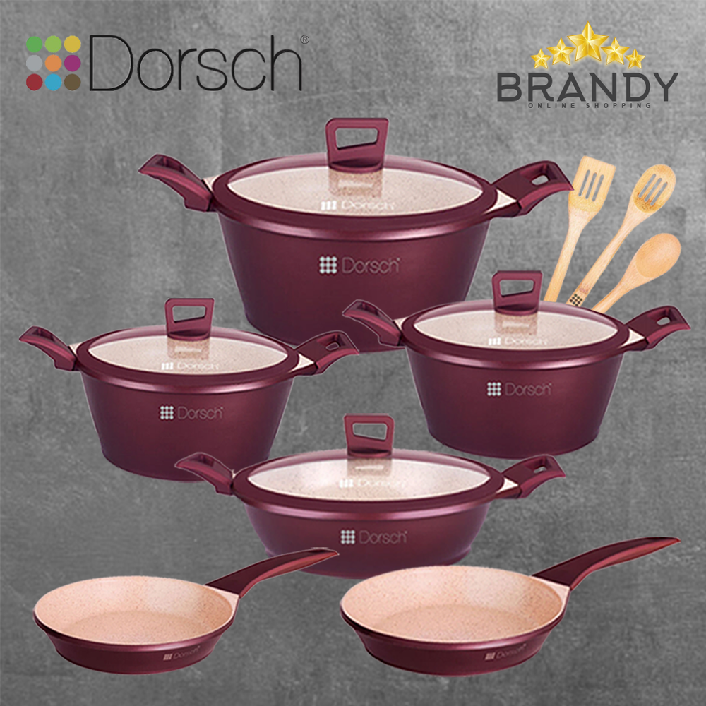 Premium Granite Cookware Set 9pcs