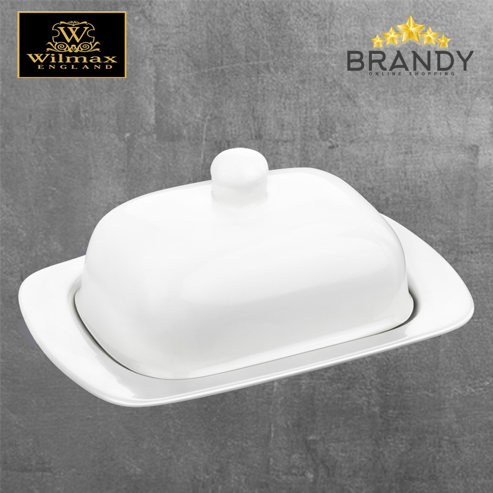 Porcelain Butter Dish with Lid