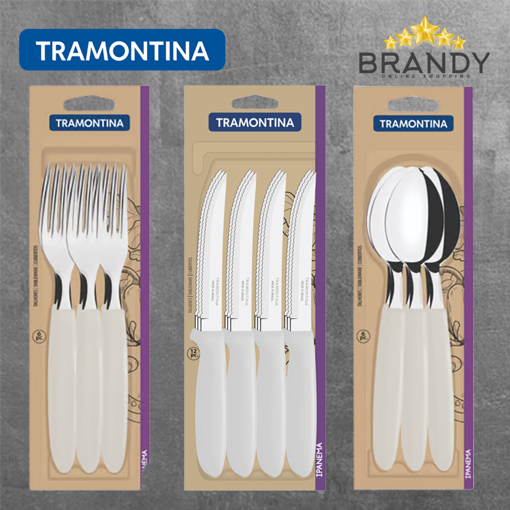 Ipanema White Cutlery Set 48pcs