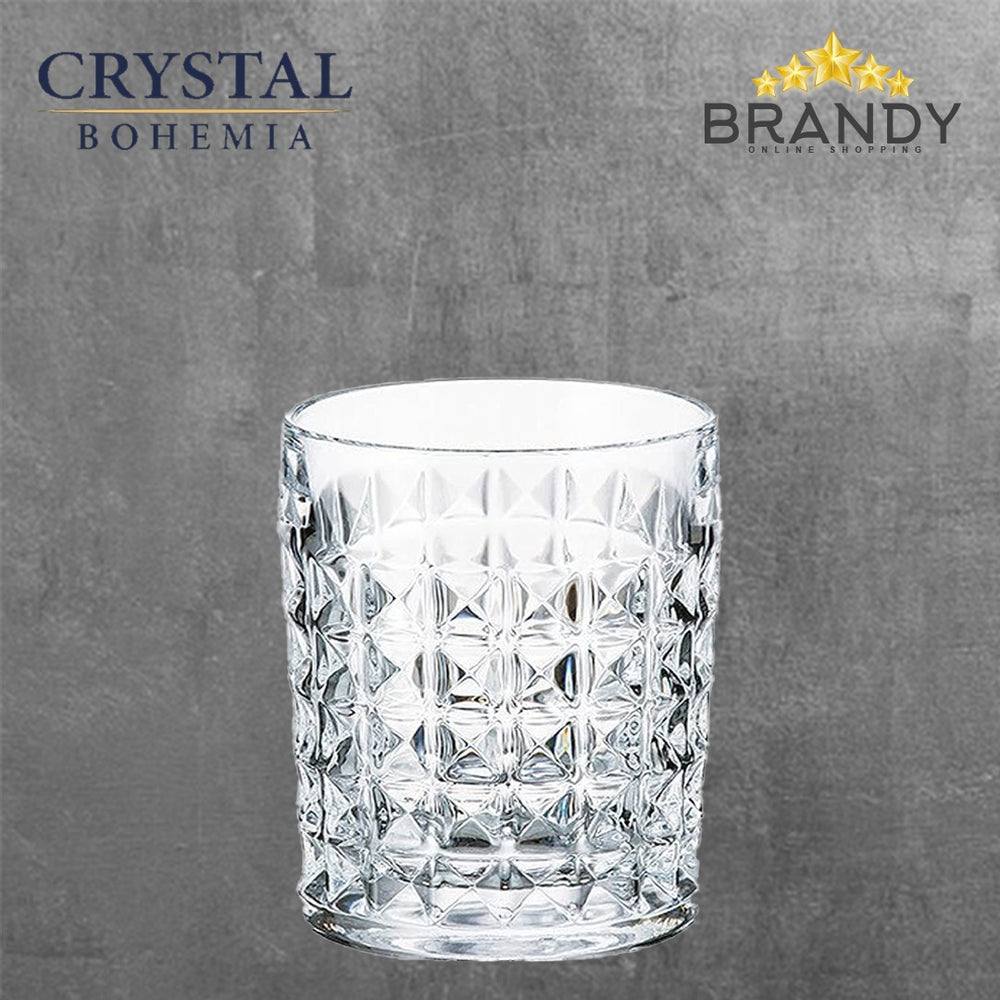 Diamond Short Cups Set 6pcs Crystal Glass 230ml