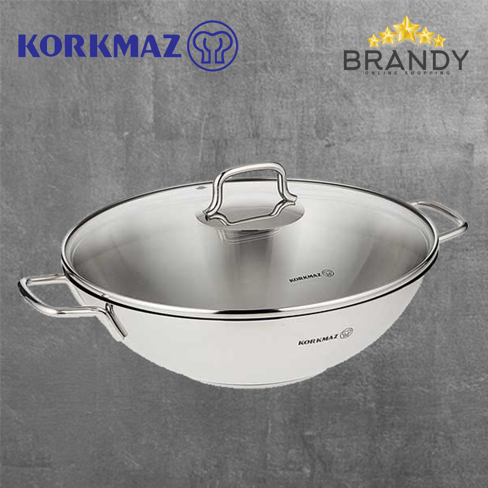 Perla Wok 28cm Stainless Steel Cookware
