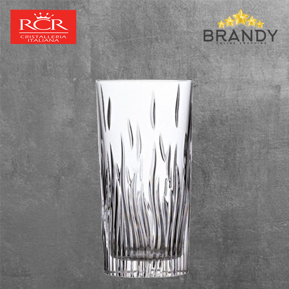 Fire Long Cups 37cl Set of 6 Crystal Glasses