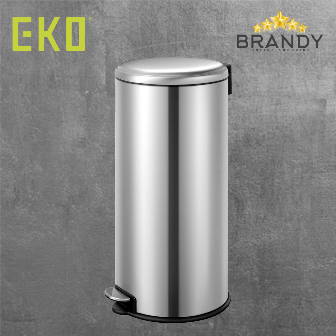Eko Serene Step Pedal Bin 30 L Matte Silver