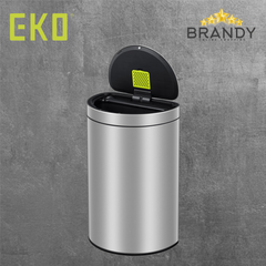 EKO Mirage Sensor Bin Semi-Round 47L Stainless Matt EK9331MMT-47L