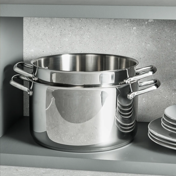 Tefal Emotion+ XL Stainless Steel Pot with Glass Lid, Multiple Sizes