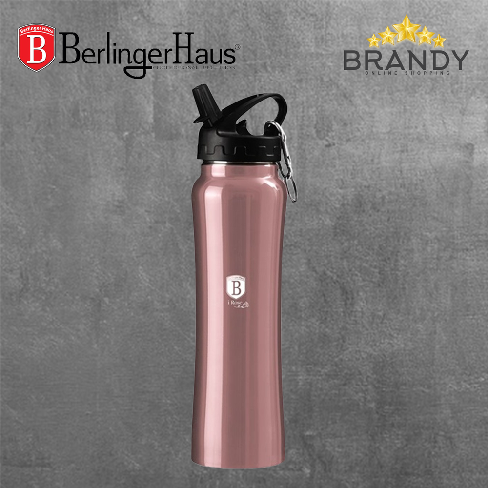 Sport Bottle Pink 500ml Stainless Steel Leakproof Hydration Flask