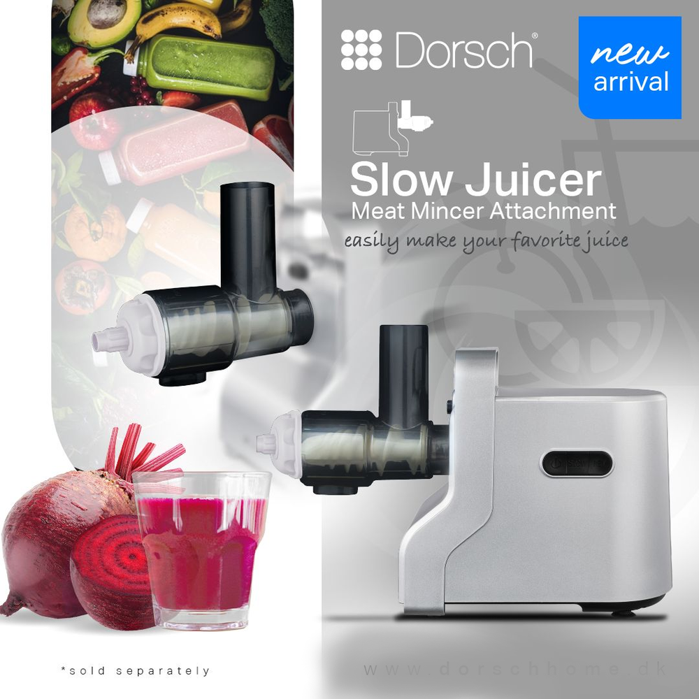 Slow Juicer Attachment Compatible With Meat Mincer DH-00252, Easy Juice Extractor
