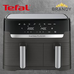 Tefal Dual Easy Fry XXL EY9428E0 Dual-Drawer Air Fryer 11L Black