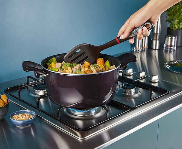 Resist Intense Pot - Glass Lid, Non-Stick Aluminum Cookware
