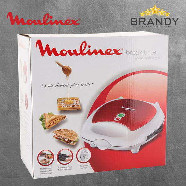 Sandwich & Waffle Maker SW612543, 700W, Red & White