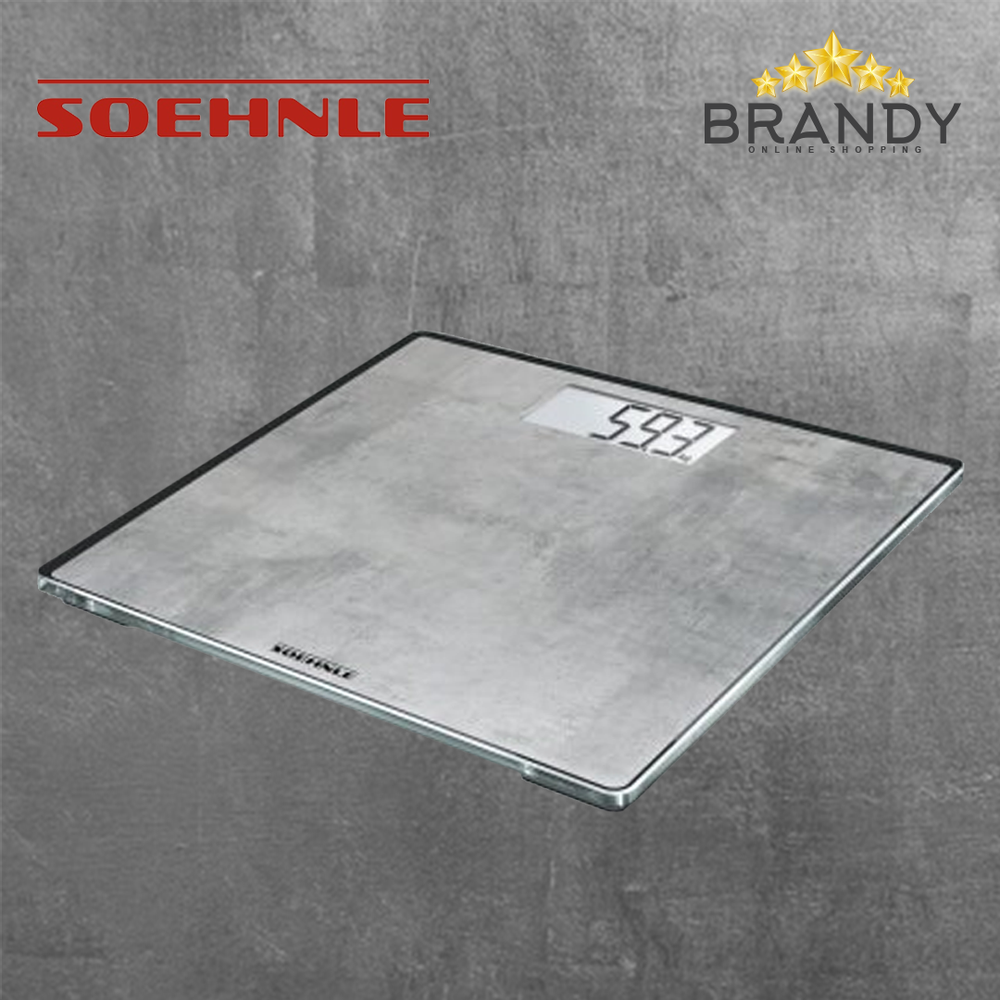 Concrete Style Sense Body Scale 180Kg Capacity LF63882 Ultra-Flat Glass Digital Scale