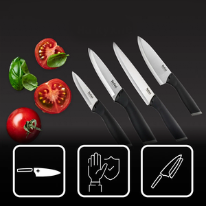 Comfort Set 4 Knives With Cover, Stainless Steel Blades, Ergonomic Handles