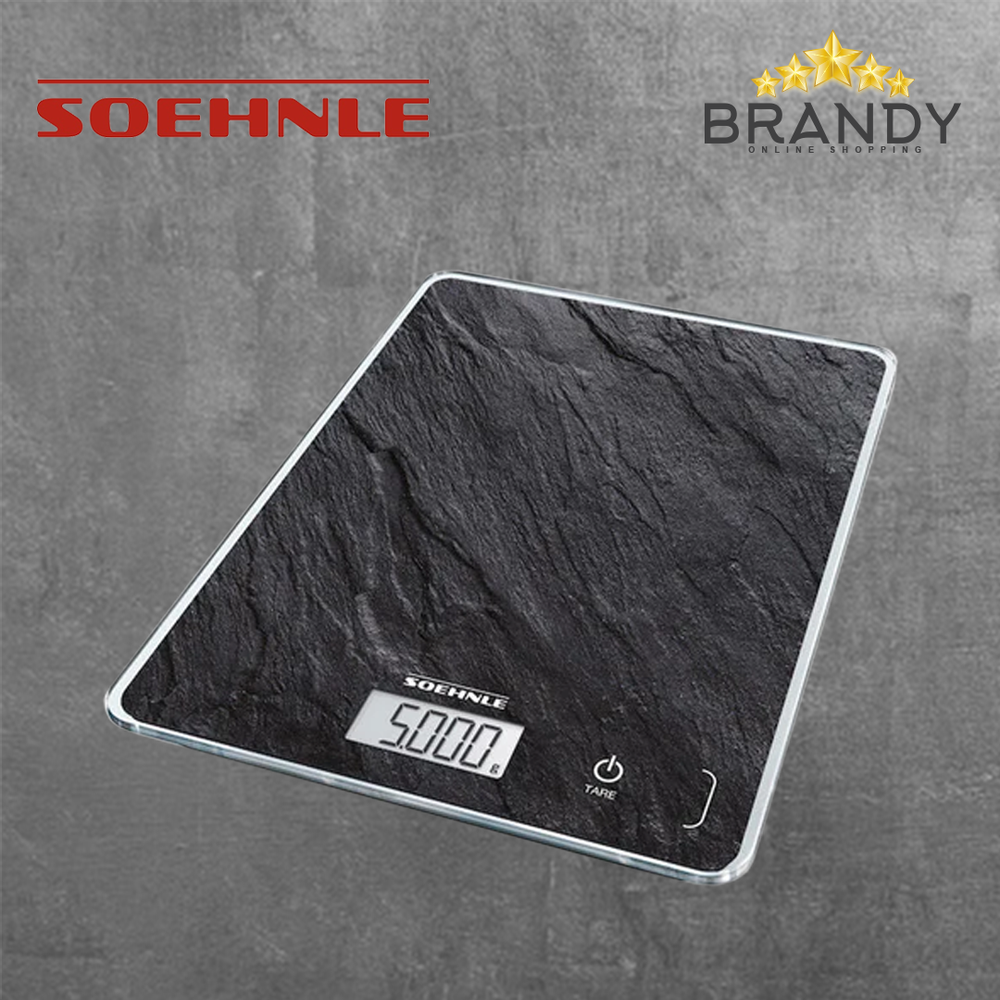 Slate Kitchen Scale 5Kg with Precision Measurement, Extra-Slim Digital LCD