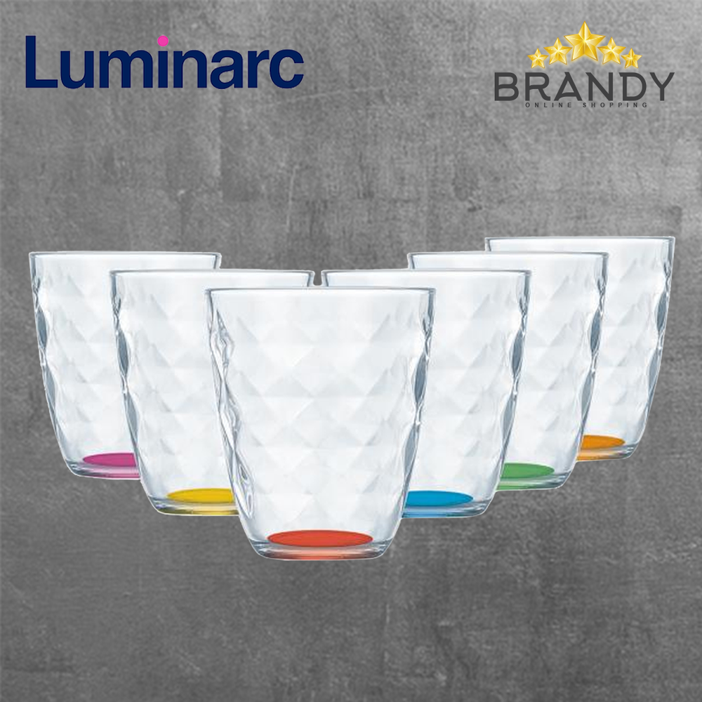 Diamond Colored Short Cups Set 6pcs