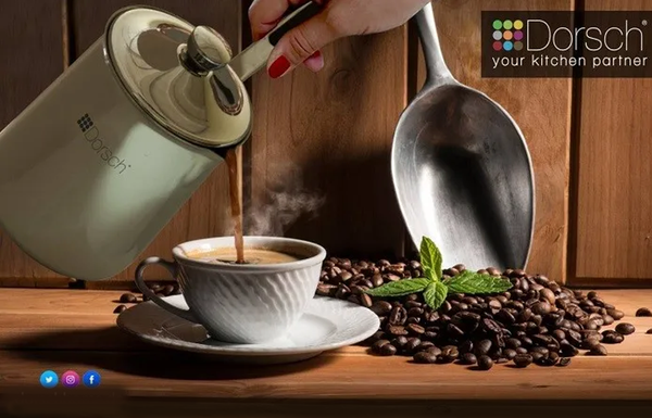 Stainless Steel Coffee Pot, Silver, Multiple Sizes